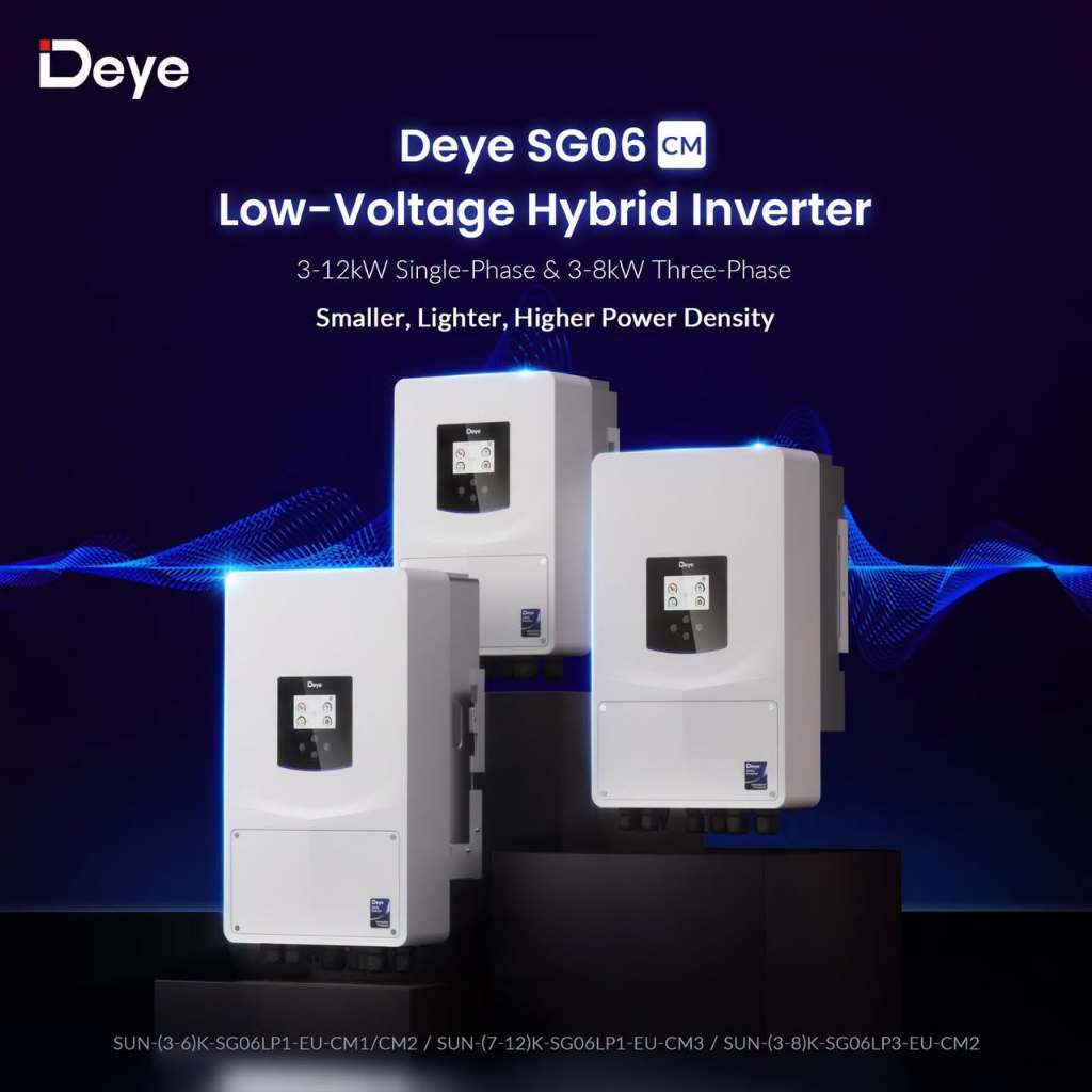 โมเดลใหม่ Deye Hybrid Inverter 5kW 1P SUN-5K-SG06LP1-EU-CM2