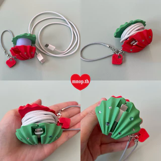 Cable Organizer Seashell Tiara ที่เก็บสายชาร์จหัว Type C / lightning / หูฟัง / 3mm