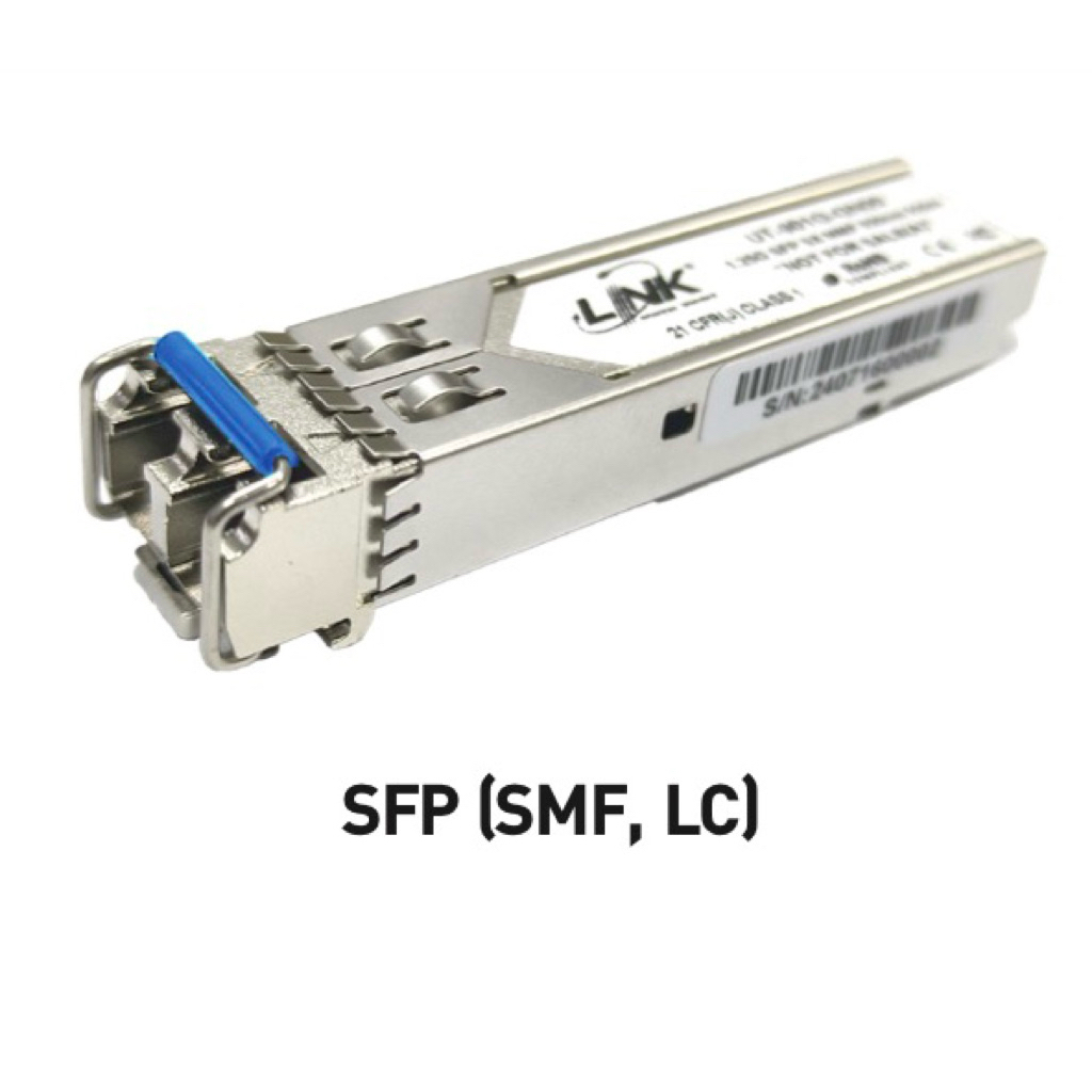 โมดูล SFP LINK UT-902G-XX80 2.5G SMF 1550NM 80 กม. (TRANSCEIVER CLINIC) SKU: UT-902G-XX80