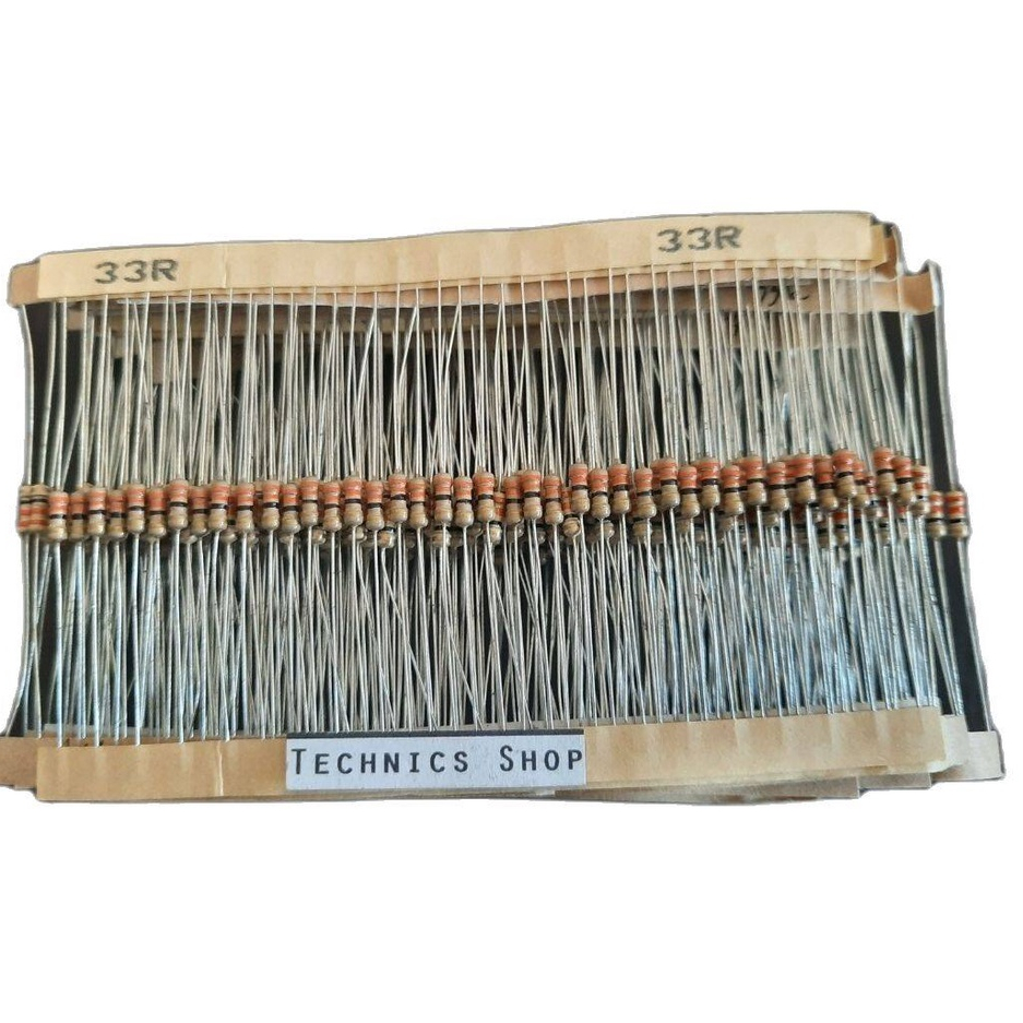 ตัวต้านทาน 33 โอห์ม 1/4W จำนวน 20 ตัว Resistor 33 Ohm 20 pcs.