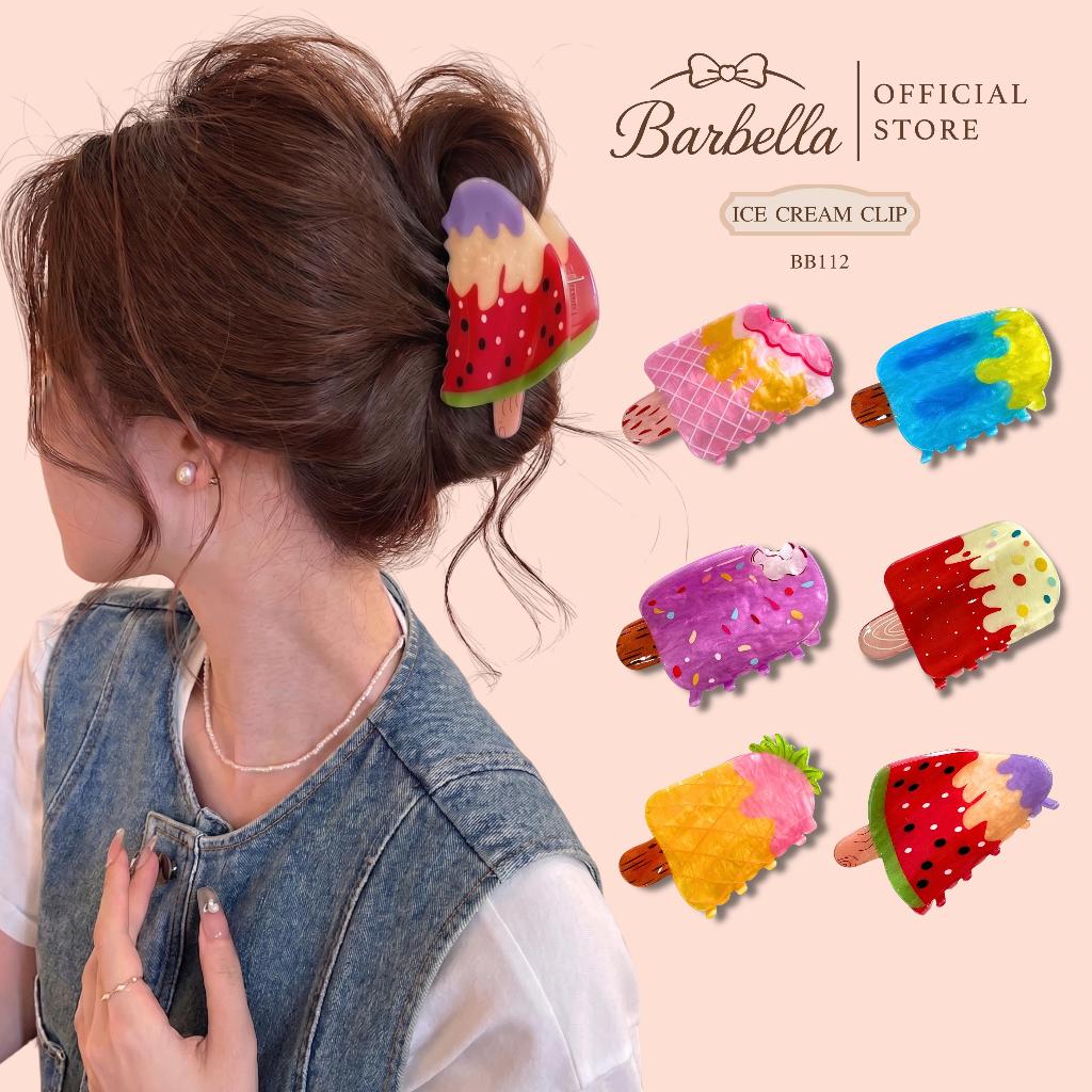 Barbella กิ๊บหนีบผมไอศกรีมแฟชั่นเกาหลี กิ๊บผมลายอะคริลิคสุดน่ารัก รุ่น Ice Cream Clip (BB112)