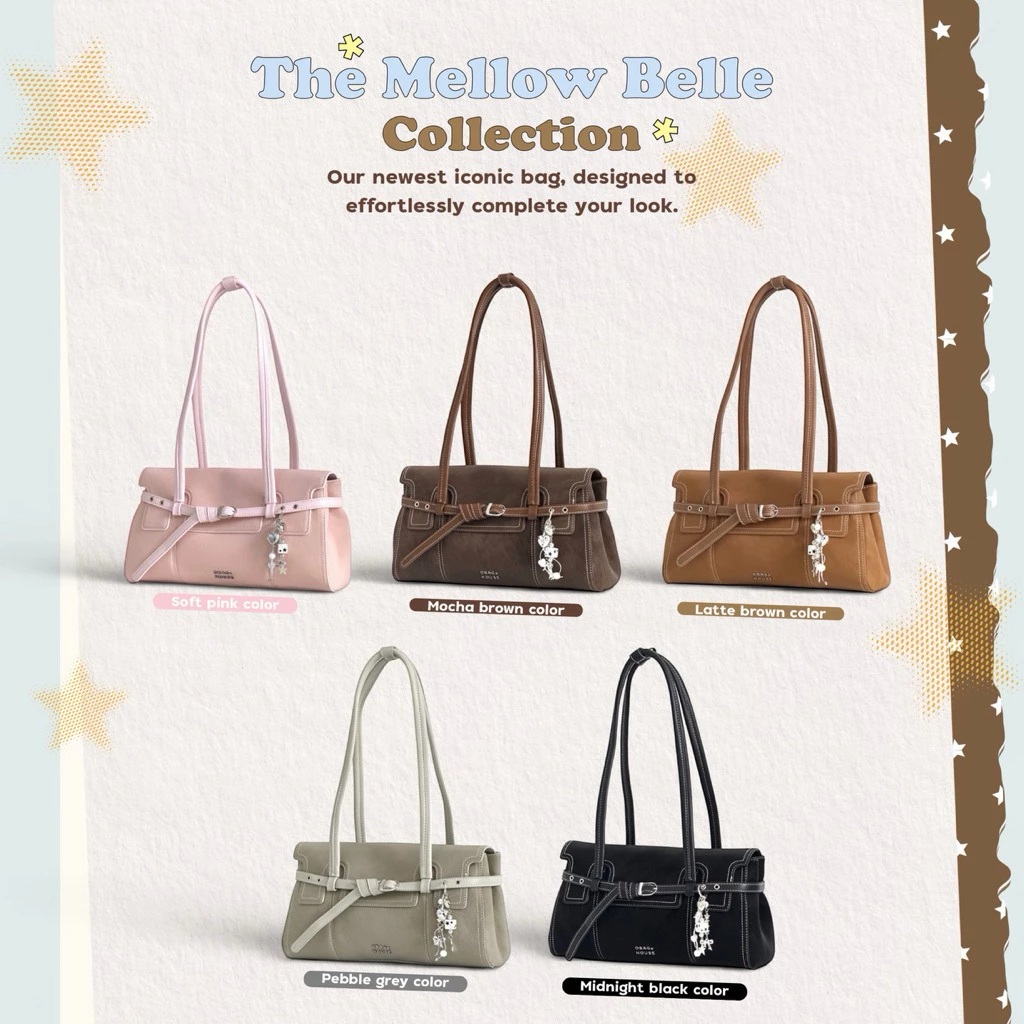 (เติมสต็อคช่วงกลางเดือนสิงหาคม) OBAGHOUSE- The Mellow Belle Bag (14) อย่าลืมอ่านรายละเอียดกสินค้าก่อนสั่งซื้อ