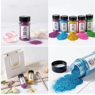 ผงกากเพชร 100กรัม/ขวด 13สี ผงกากเพชรละเอียด เนื้อนาโน ละเอียด ประกายระยิบระยับ สำหรับแต่งเล็บหรือDIY