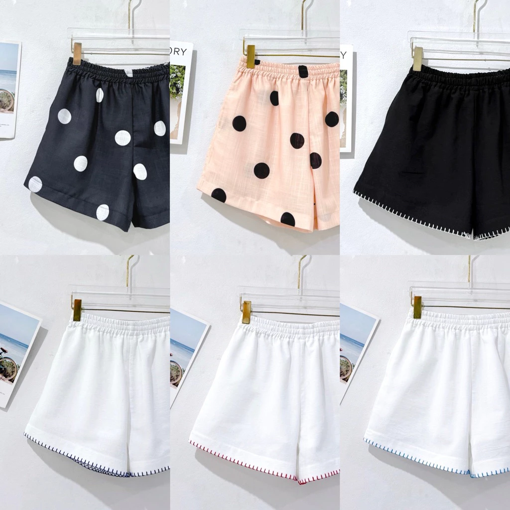 sawat _bt ”Crochet pants" นค้าใหม่พร้อมส่ง กางเกงเอวยางยืด มีซับใน มีกระเป๋าล้วงพร้อมถักขอบปลายขา ผ้าลินิลผสมฝ้ายเนื้อผ้