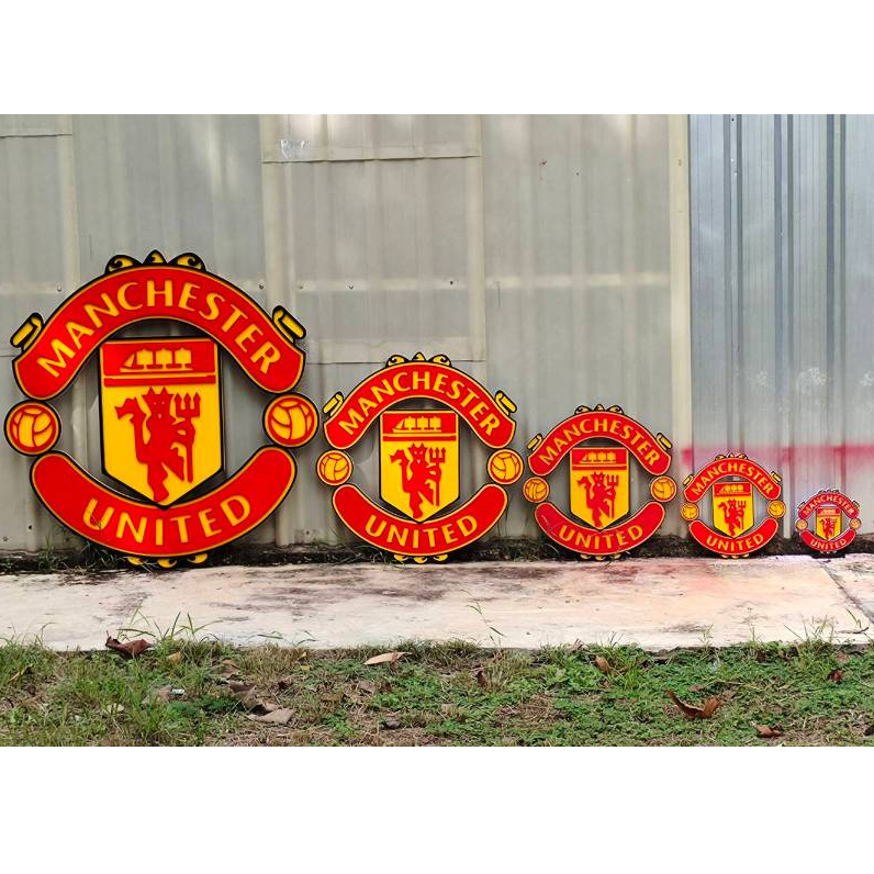 โลโก้ แมนเชสเตอร์ยูไนเต็ด Man U แบบ 3 มิติ