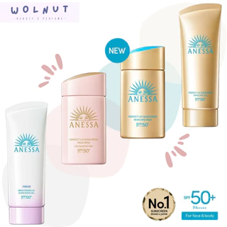 (🐳พร้อมส่ง) ANESSA Perfect UV Sunscreen Skincare Milk SPF50+ PA++++ กันแดด กันน้ำ กันเหงื่อ ซึมไว