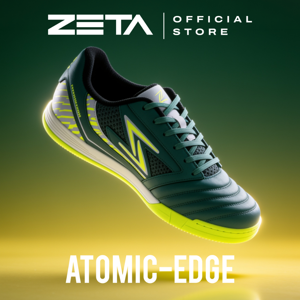ZETA ซีต้า รองเท้าฟุตซอล รุ่น ATOMIC-EDGE* ZTFFS02GG GREEN/ GREEN เบา ทน เกาะสนามดี เคลื่อนไหวมั่นใจ* — صورة 2