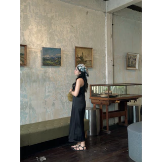 Berin satin dress งายเดรสยาวผ้าซาติน : everydaylookk store
