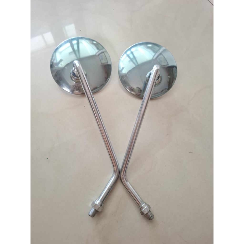 กระจกมองข้างซ้าย-ขวาใส่ Suzuki TS100-TS125-TS185-TS250-GT100-GT125-GT185-GT250-T250-T200-T20 ของแท้ญ