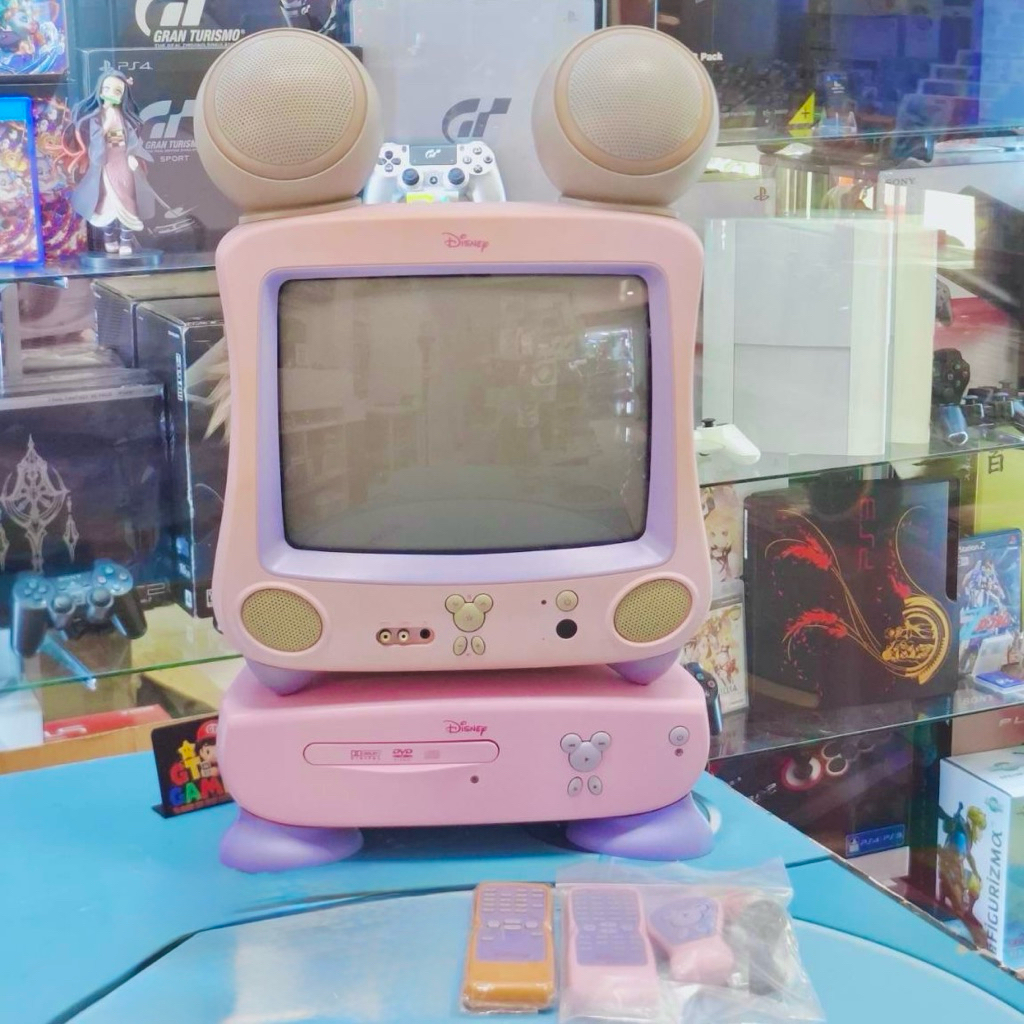 ทีวีมีกกี้เมาส์ ญี่ปุ่น 📺Disney Mickey Mouse TV & DVD Player (Pink Edition) 🇯🇵 Japan 110v. 🐭 Full Se