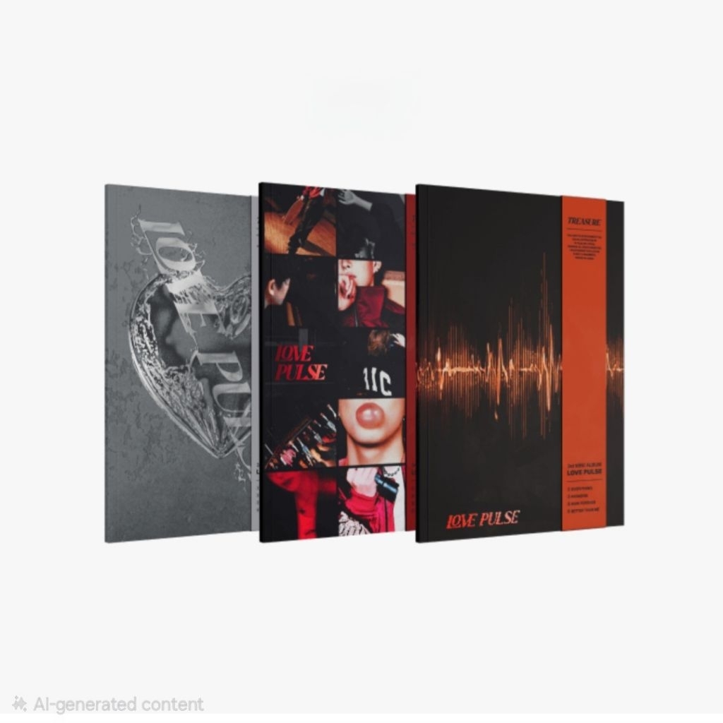 [แถมฟรี Special Moment Live CD] TREASURE - 3RD MINI ALBUM [LOVE PULSE] STREET VER., METAL VER., ROCKCHIC VER.