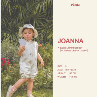 lookbookpetite x saeson | basic jumpsuit set สี rainbow dream, pink daisy field, Golden daisy field, finding rainbow