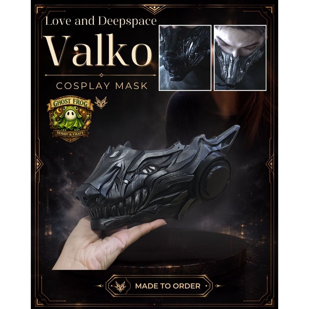 หน้ากากคอสเพลย์ Valko Wolf Mask | Cosplay Mask 🐺✨