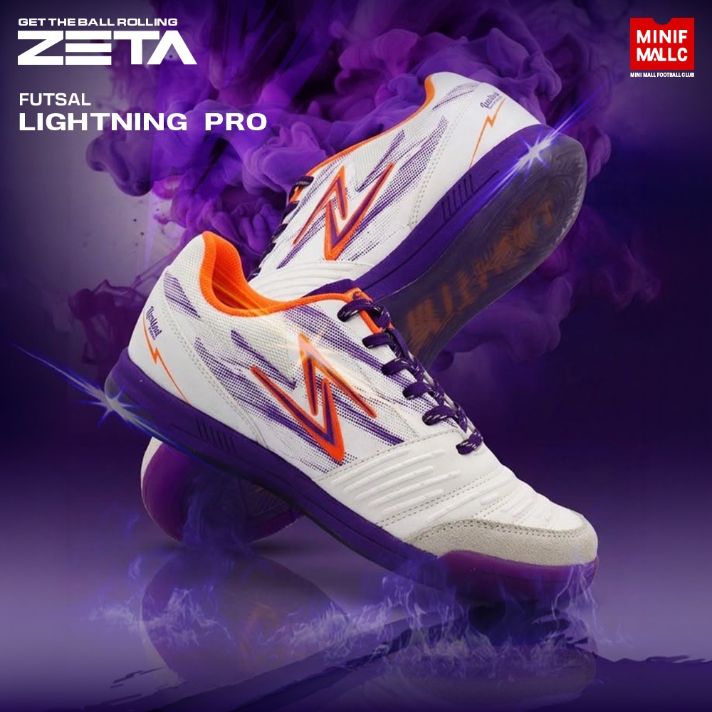 รองเท้าฟุตซอล ZETA รุ่น ZETA LIGHTNING PRO LIMITED EDITION รองเท้าฟุตบอล หนังสังเคราะห์ ระบายเป็นอย่างได้ดี