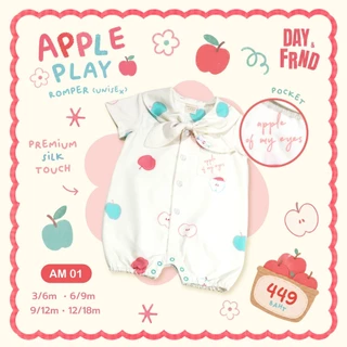 (พร้อมส่ง) Apple Play romper (Unisex) AM01