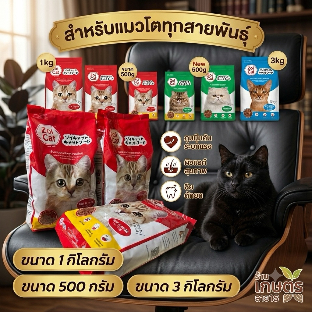 อาหารแมว Zoi Cat  1กิโลกรัม