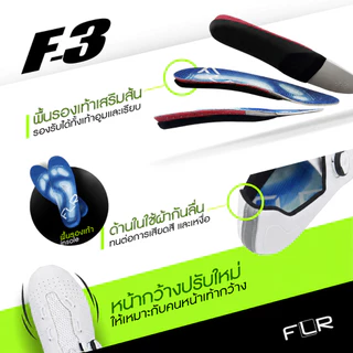 New2026!! FLR รองเท้าจักรยานเสือหมอบ F-3 มี3สีให้เลือก **เท้าคนหน้ากว้างใส่ได้