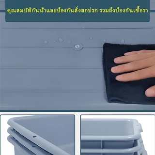กล่องเก็บของพลาสติกทรงสี่เหลี่ยมผืนผ้า สำหรับครัวและร้านอาหาร
