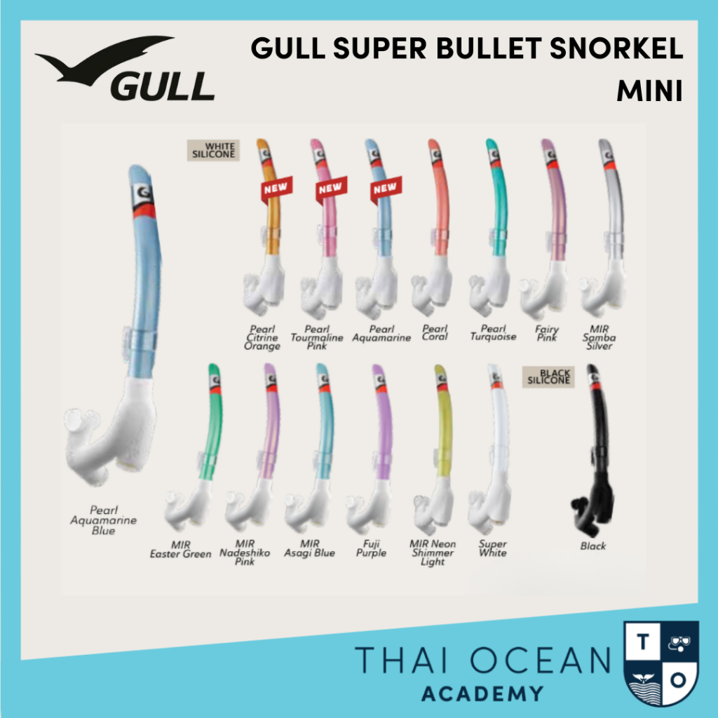 SNORKEL Gull SUPER BULLET(MINI)19 สน๊อกเกอร์ดำน้ำ