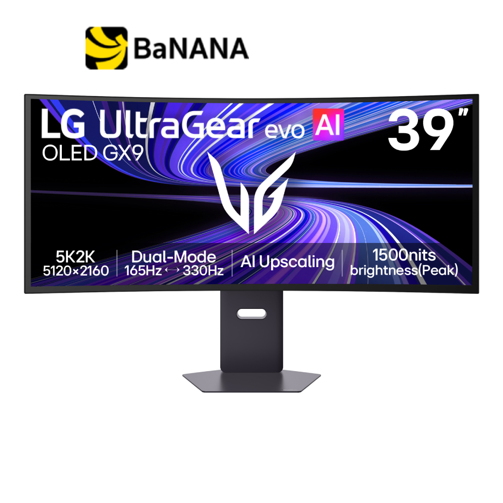 จอมอนิเตอร์ LG UltraGear Evo 39GX950B-B Gaming Monitor (OLED 5K2K 165Hz Dual-Mode WFHD 330Hz) by Ban