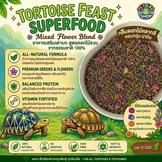 [EXP07/2028]🐢สินค้าใหม่🧡💛ผงโรยอาหารเต่าบก 3สูตร เพื่อสร้างสุขภาพการกินที่ดี วัตถุดิบธรรมชาติ100%เกรดพรีเมี่ยม