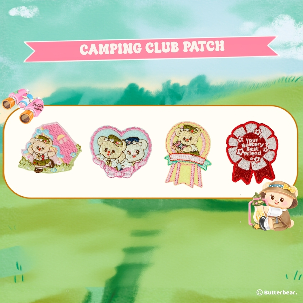 แพทช์แคมป์ปิ้งคลับ ขนาดใหญ่ (Camping Club Patch - Large Size)