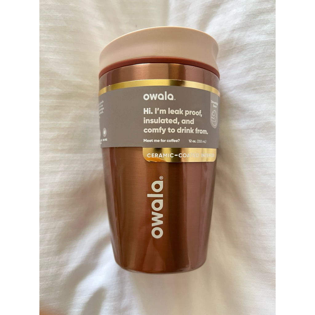 (ของแท้ 💯%) พร้อมส่ง!! Owala SmoothSip Slider ด้านในเป็น ceramic ขนาด 12 oz. สี In Good Company 👍🏻