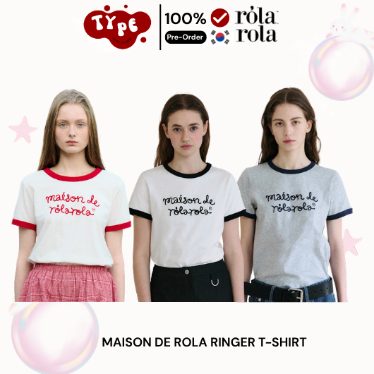 Pre-order (7-14 days ) 🇰🇷 Korea 🇰🇷 #ROLAROLA MAISON DE ROLA RINGER T-SHIRT