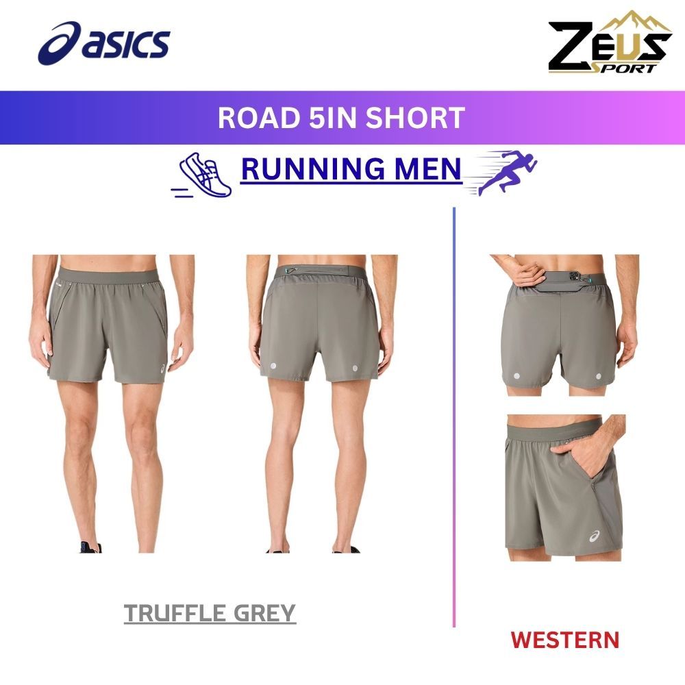 ASICS กางเกงกีฬาผู้ชาย ความยาว 5" แห้งไว คล่องตัวดี รูปที่ 2