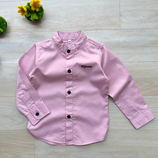 เสื้อเชิ้ตเด็กแขนยาวคอจีน พร้อมส่ง