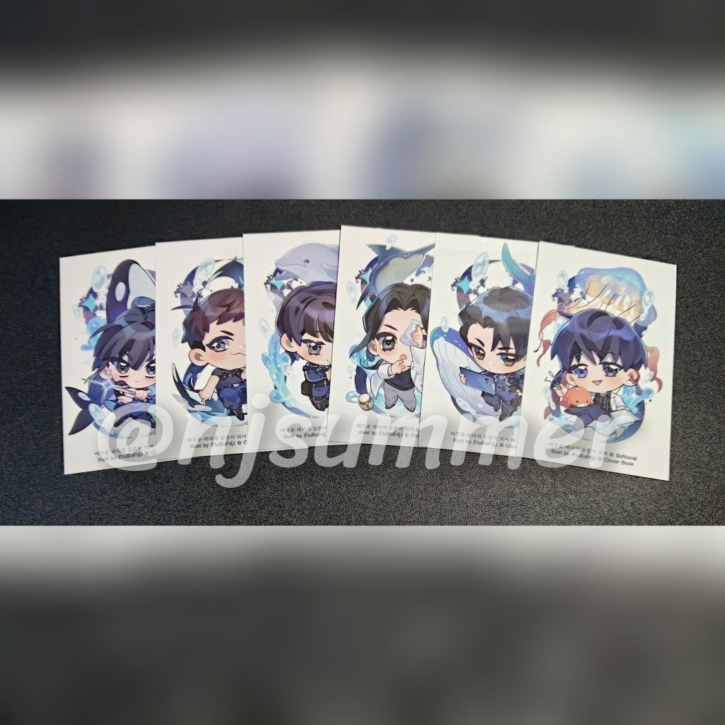 โปสการ์ดจิบิ/การ์ดเทรด จากเรื่องใต้สมุทรไม่สิ้นแสง