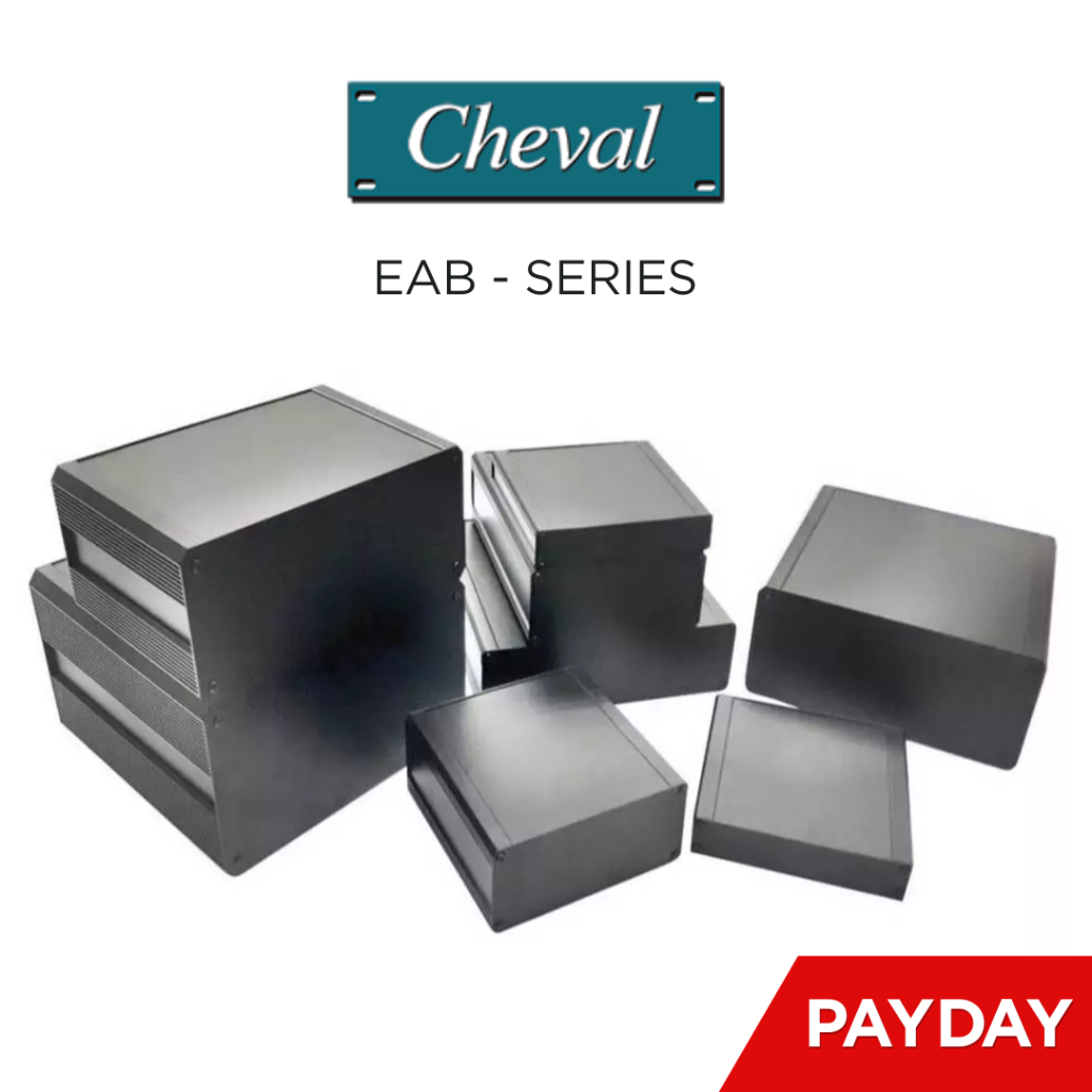EAB Series กล่องอลูมิเนียมแบบปิดทึบระบายความร้อนด้วย Fin แบบ Heatsink ที่ฝาข้าง