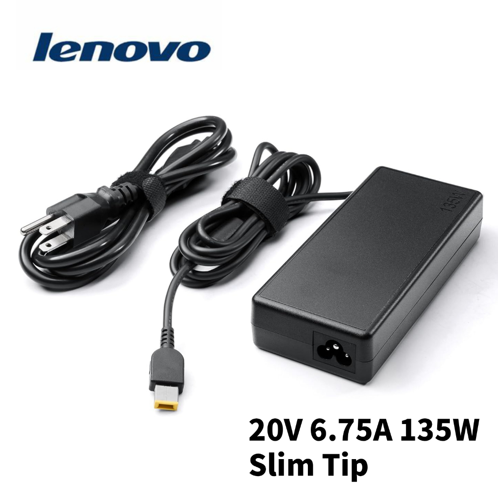 อะแดปเตอร์โน๊ตบุ๊ค Lenovo 20V 6.75A 135W Slim Tip USB  Y520-15IKBN Y530-15ICH Laptop Adapter