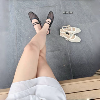 รองเท้าคัชชูตาข่ายรัดส้น #รองเท้าผู้หญิง คัชชูตาข่าย