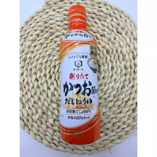 Kikkoman katsuobushi shoyu คิคโคแมน คัตสึโอบุชิ โชยุ ขวดใหญ่ ขนาด 450 ml โชยุฝาส้ม โชยุซุปปลาแห้ง ที่หลายคนตามหา