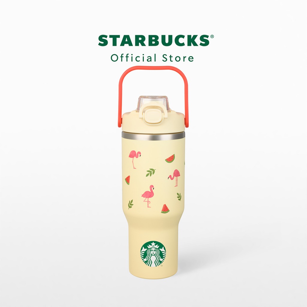 Starbucks Stainless Steel Taste Like Summer Flamingo Tumbler 32oz. ทัมเบลอร์สตาร์บัคส์สแตนเลสสตีล ขนาด 32ออนซ์ A11183163