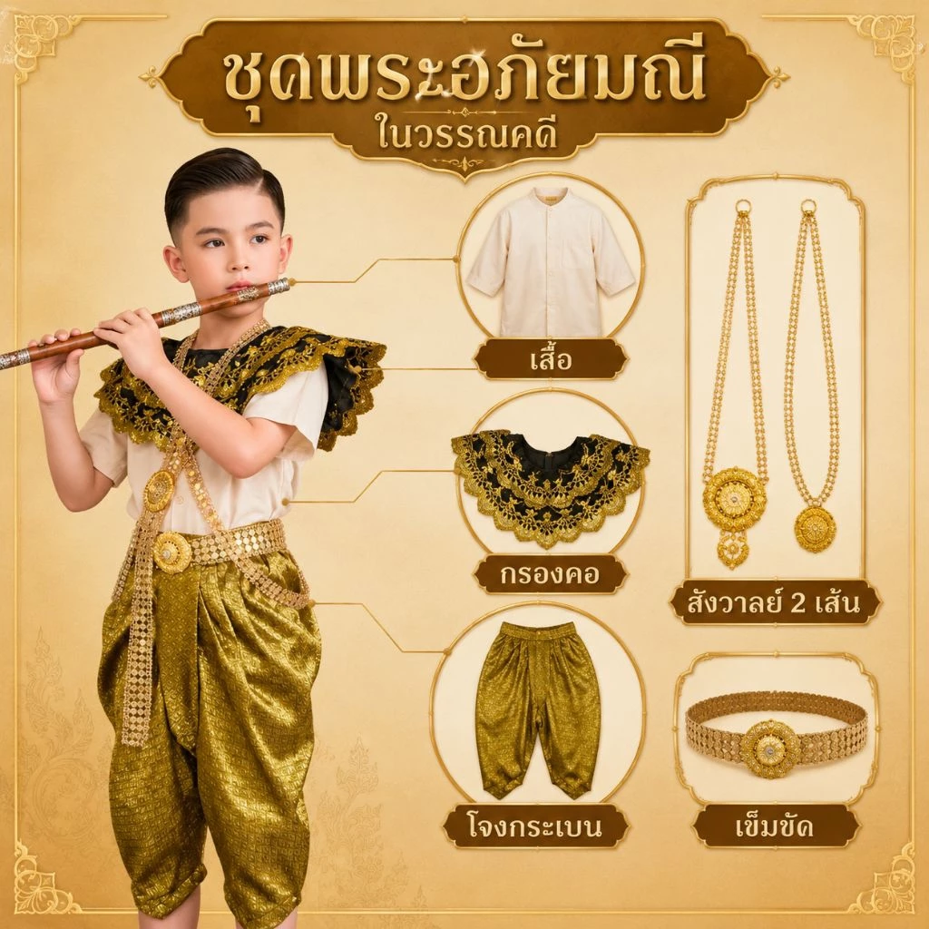 ชุดตัวละคร พระอภัยมณีเด็ก ชุดวันสุนทรภู่ ชุดวันภาษาไทย(jk)