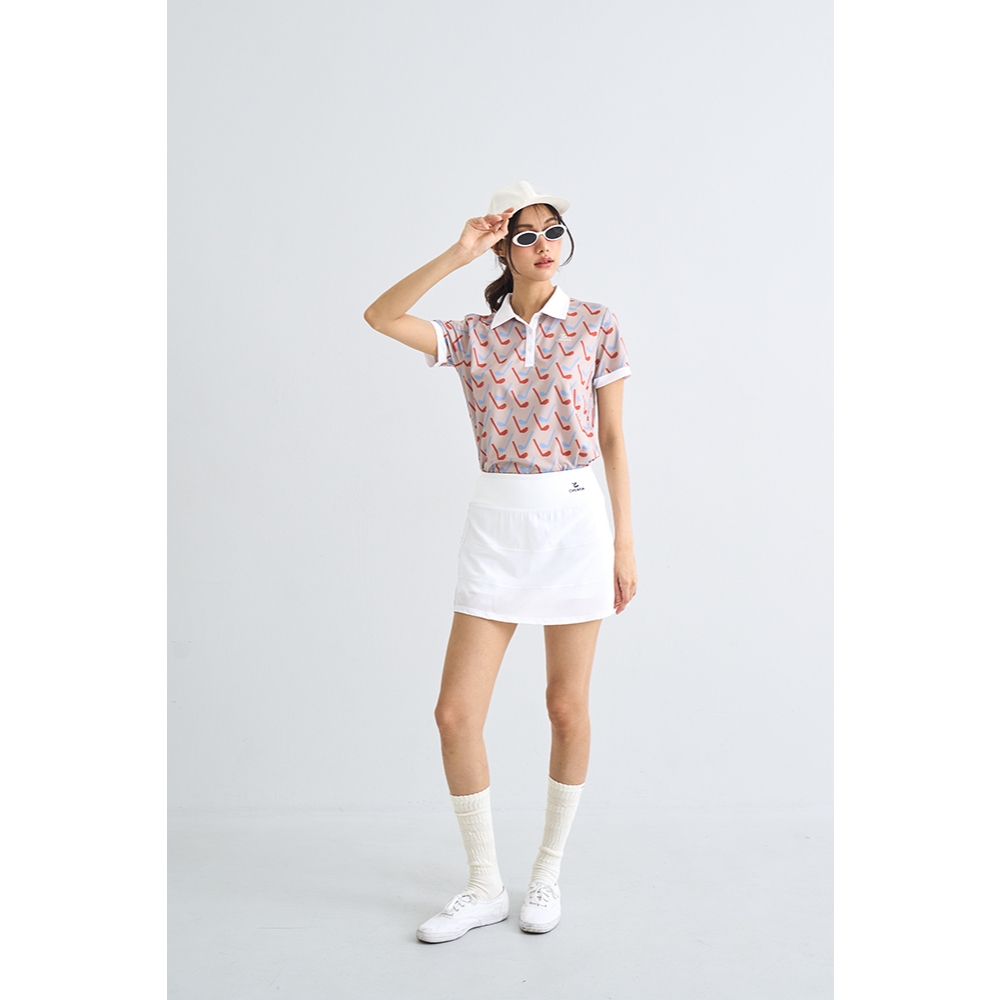SS26 Cheara Ivory Peak Sand Polo (WOMAN)