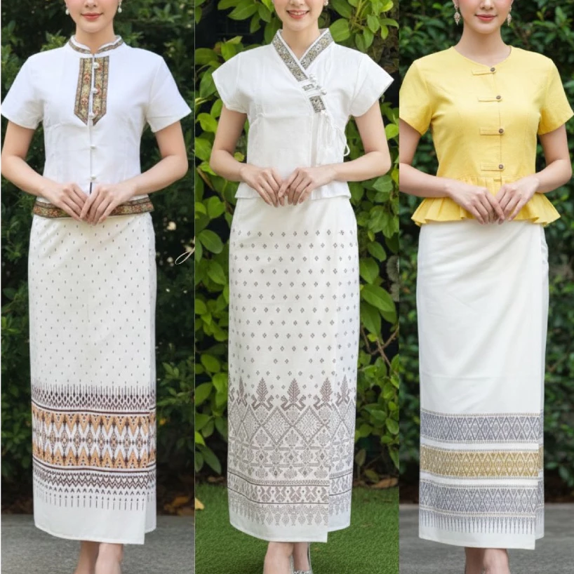ชุดไทยประยุกต์ ชุดพื้นเมือง (มีให้เลือกหลายset)