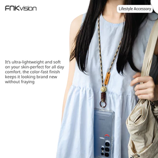 FNKvision 🌟พวงกุญแจเชือกถัก🌟 พวงกุญแจห้อยโทรศัพท์ สายคล้องโทรศัพท์มือถือ สายคล้องโทรศัพท์ ยาว