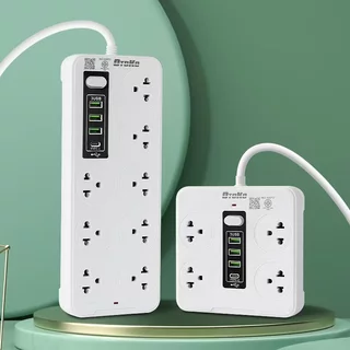 ปลั๊กไฟ รางปลั๊กไฟ สายไฟยาว 3M 5M 10M USB TypeC กำลังไฟ2500W วัสดุทนไฟ750องศา ​รับรองมาตรฐานจาก มอก