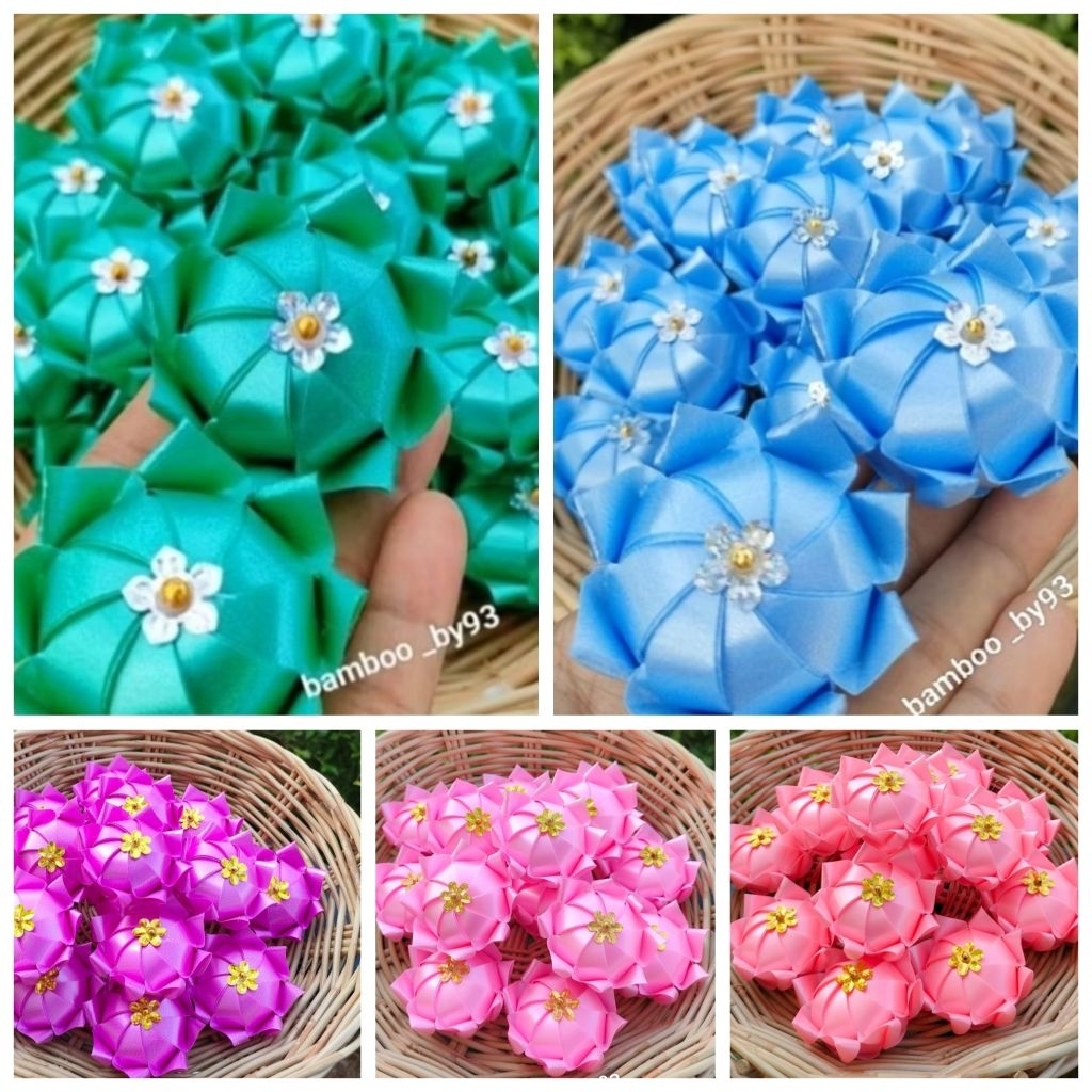 เหรียญโปรยทานงานบวช ดอกบัวบานเ (งานตัวเปล่า)ไม่ใส่เหรียญ 25 ชิ้น