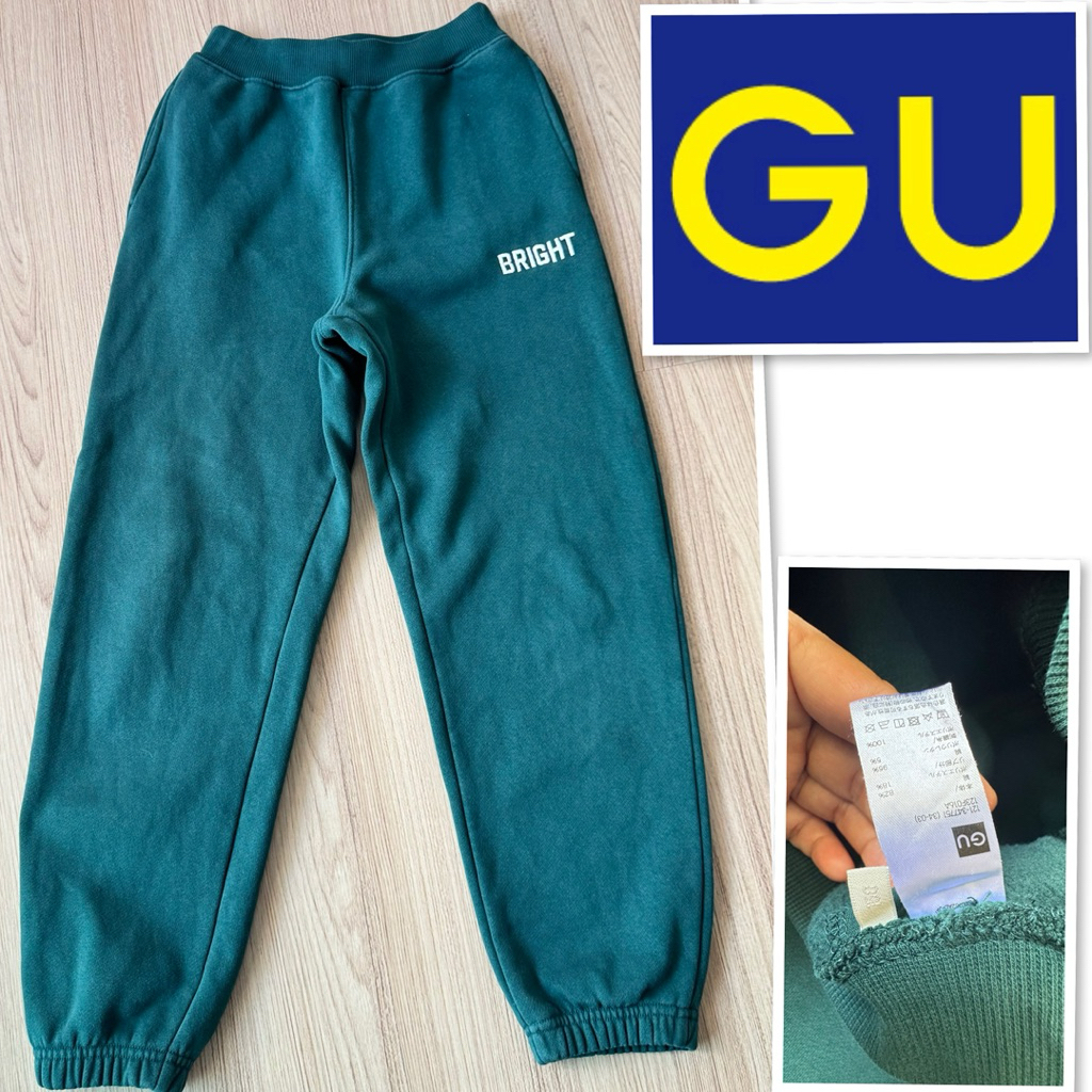 G-006#gu#กางเกงขายาว💕💕จ๊อกกี้ขาจั๊มjoggie pants For KID สำหรับผู้ใหญ่ก็ใส่ได้เอวยืดได้ถึง 28 นิ้ว สี