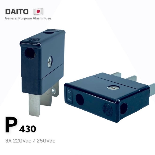 Daito P430 Fuse 3A 220VAC 250VDC | ฟิวส์ญี่ปุ่น Plug-in Alarm Fuse P430 Series สำหรับ PLC CNC เครื่อ