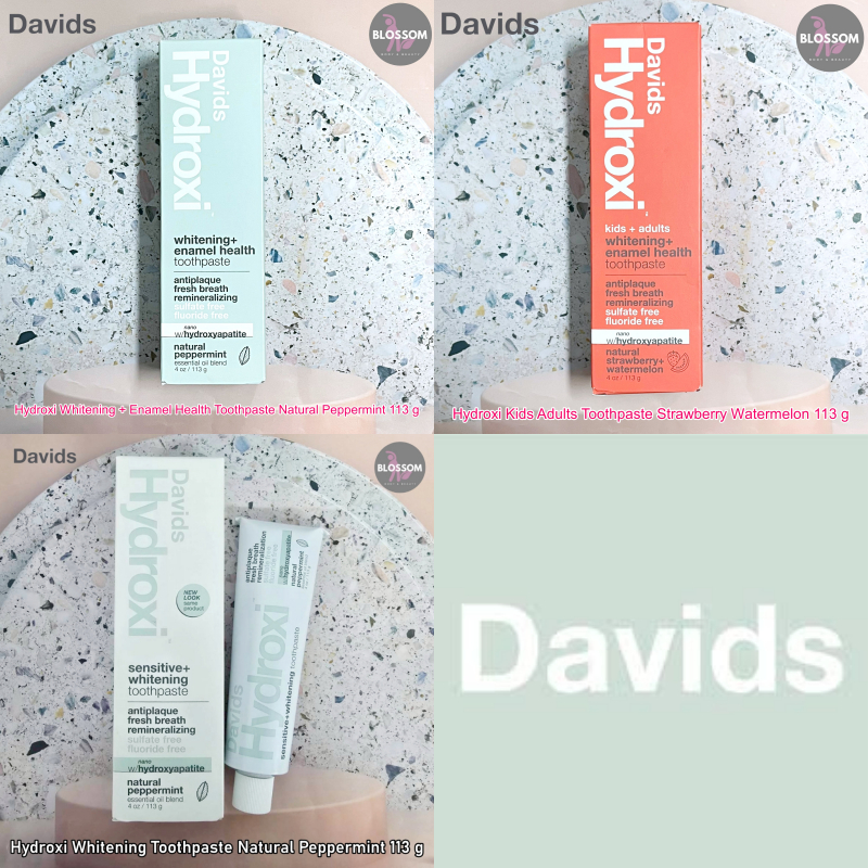 Davids - Hydroxi Whitening Toothpaste Natural Peppermint 113 g ยาสีฟัน