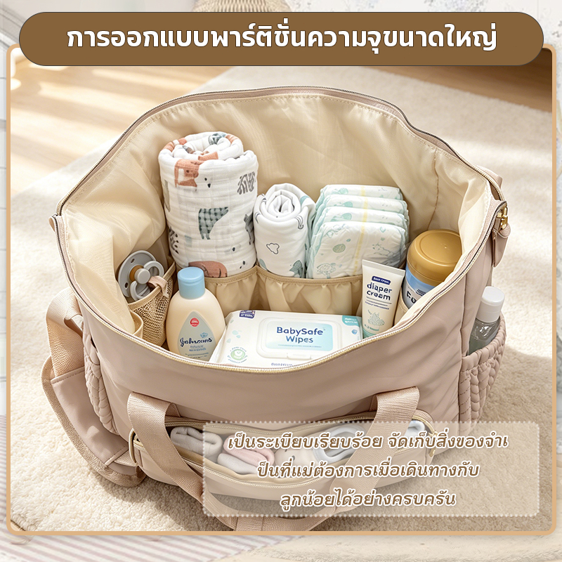 กระเป๋าเตรียมคลอด กระเป๋าเดินทางใบใหญ่ กันน้ำได้ รูปที่ 5