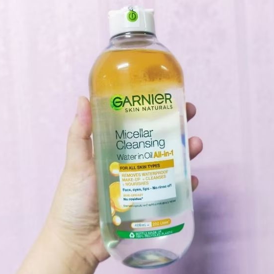 การ์นิเย่ ไมเซล่า คลีนซิ่ง วอเตอร์ 400มล. Garnier Micellar cleansing water 400ml.