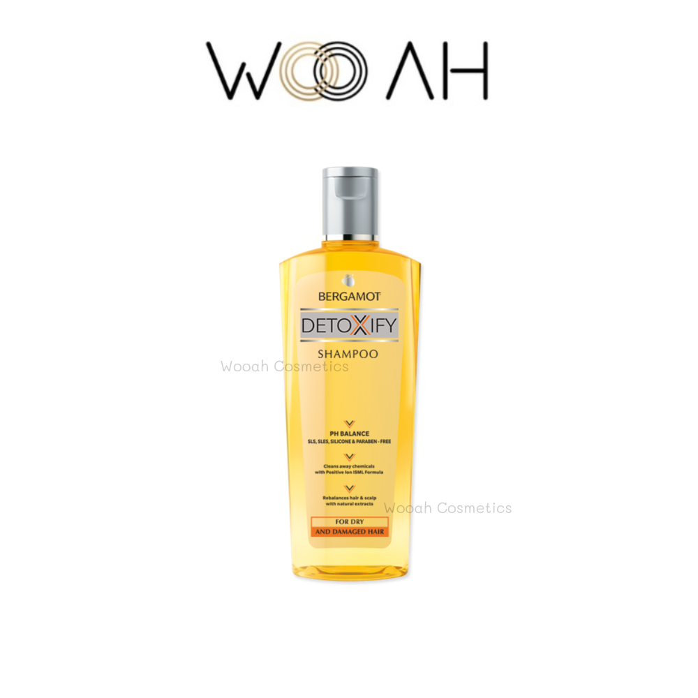 BERGAMOT Detoxify Shampoo (For Dry Hair) 200ml. แชมพูดีท็อกซ์ (ผมแห้งเสีย-ทำสี)