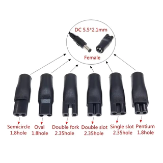 8 ชิ้น ชุดอุปกรณ์เสริมสำหรับชาร์จไฟ อแดปเตอร์ USB ตัวแปลงไฟ 5V เหมาะสำหรับปัตตาเลี่ยนผมไฟฟ้าและเครื่องโกนหนวด