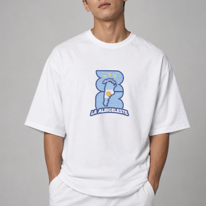 WARRIX T-SHIRT OVERSIZE รุ่น ARGENTINA (LA-262TSAWC20)